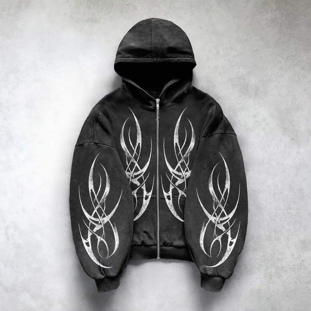 Graphic Print Oversized Sweatshirt