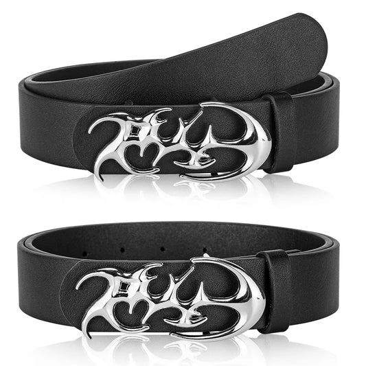 Creative Geometric Alloy Pin Buckle Belt