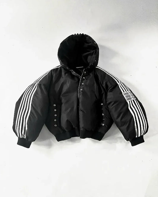 Striped Loose Cotton-Padded Jacket