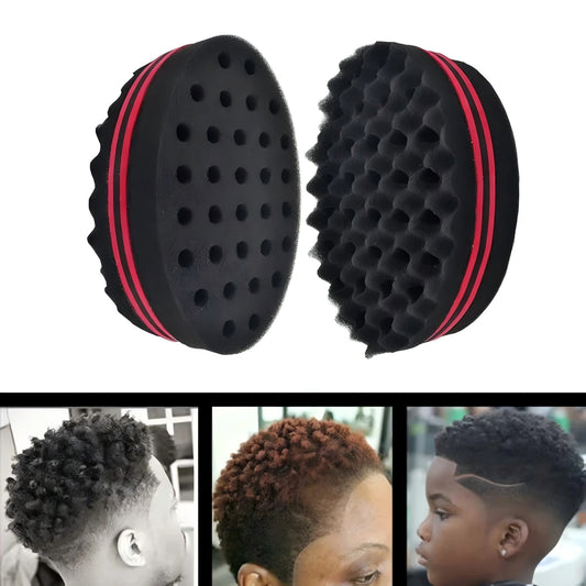 Curly Hair Sponge Brush Twist Hair Comb Glove Set